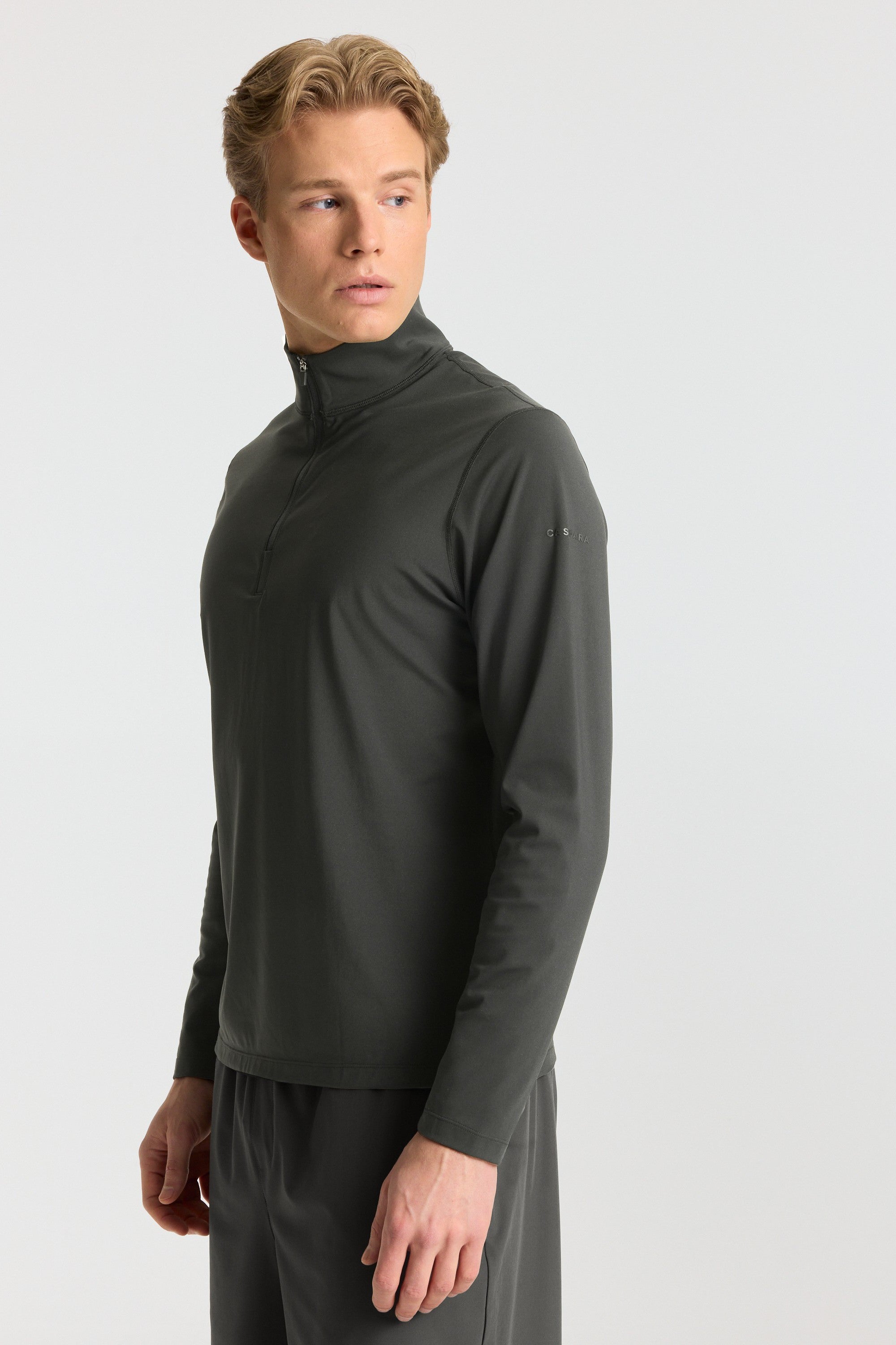 M. Prime Core Half Zip - Olive Green